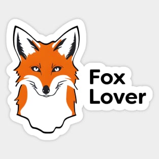 Fox lover | Cute fox head Sticker